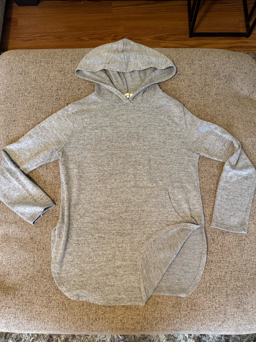 Ginger G Heather Gray Hooded Tunic